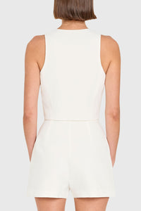 Paltrow Vest in Ivory