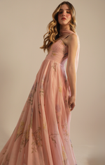 Load image into Gallery viewer, Claudette Gown in Peach Garden Multi
