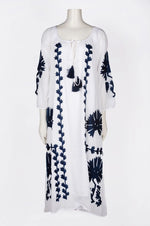 Load image into Gallery viewer, Elana Tassel Dress/Cover up in White
