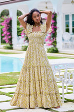 Load image into Gallery viewer, West Maxi Dress in Sweet Grass
