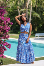Load image into Gallery viewer, Atlas Maxi Skirt in Clematis
