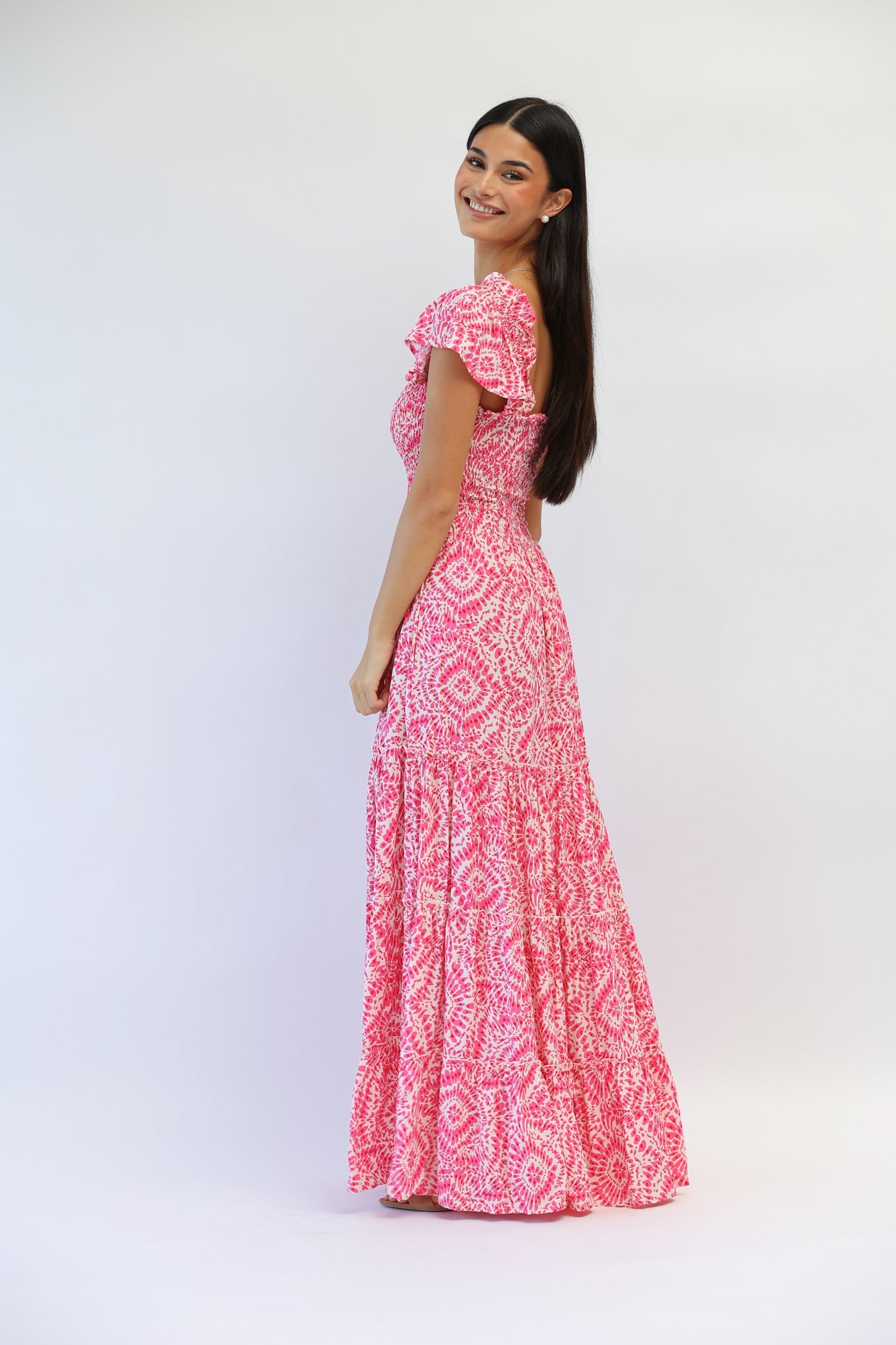 West Maxi Dress in Hibiscus