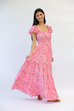 Load image into Gallery viewer, West Maxi Dress in Hibiscus

