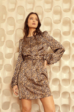 Load image into Gallery viewer, Dazi Dress in Cheetah Splatter
