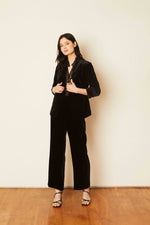 Load image into Gallery viewer, Bex Velvet Blazer in Black
