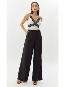 Stanley Wide Leg Trousers in Black