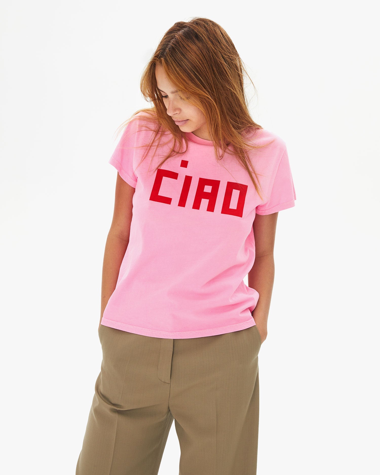Classic Tee in Neon Pink Ciao
