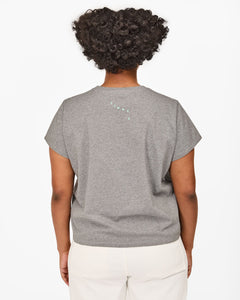 Classic Tee in Liberez les Sardines in Grey Melange w/ Mist
