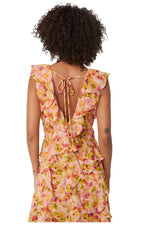 Load image into Gallery viewer, Claudita Dress in Golden Flora
