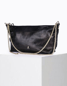 Coco Calf Leather Bag in Black