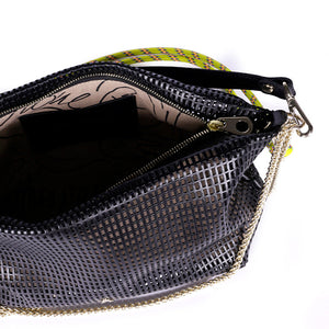 Coco Calf Leather Bag in Black