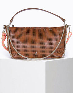 Coco Calf Leather Bag in Tan