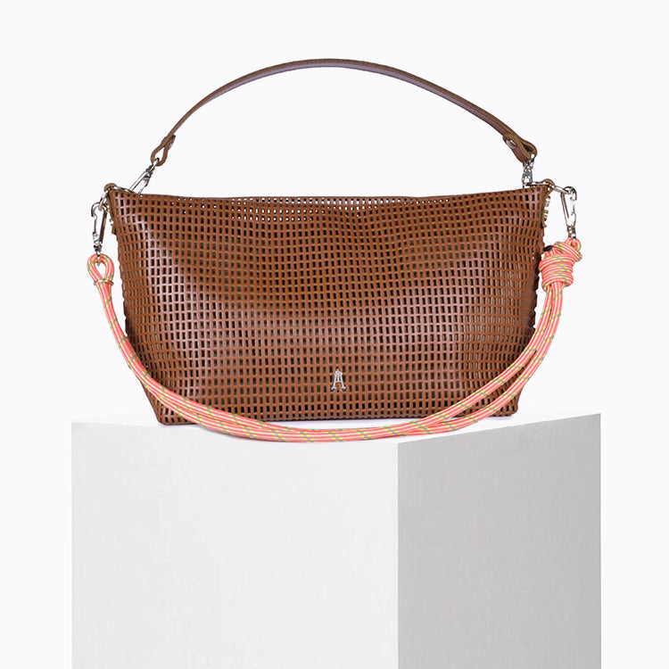 Coco Calf Leather Bag in Tan