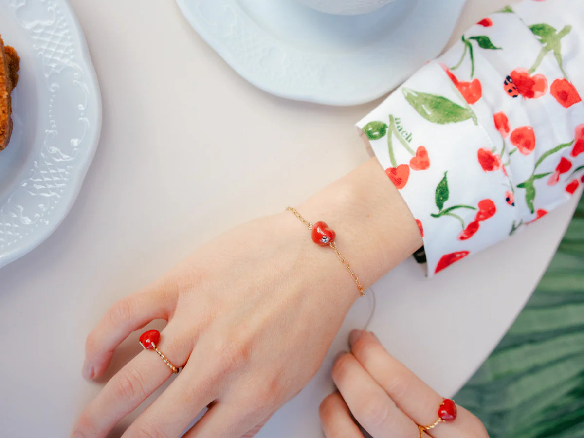 Heart Bracelet in Cherie