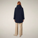 Load image into Gallery viewer, Embie Hooded Raincoat in Blue Black
