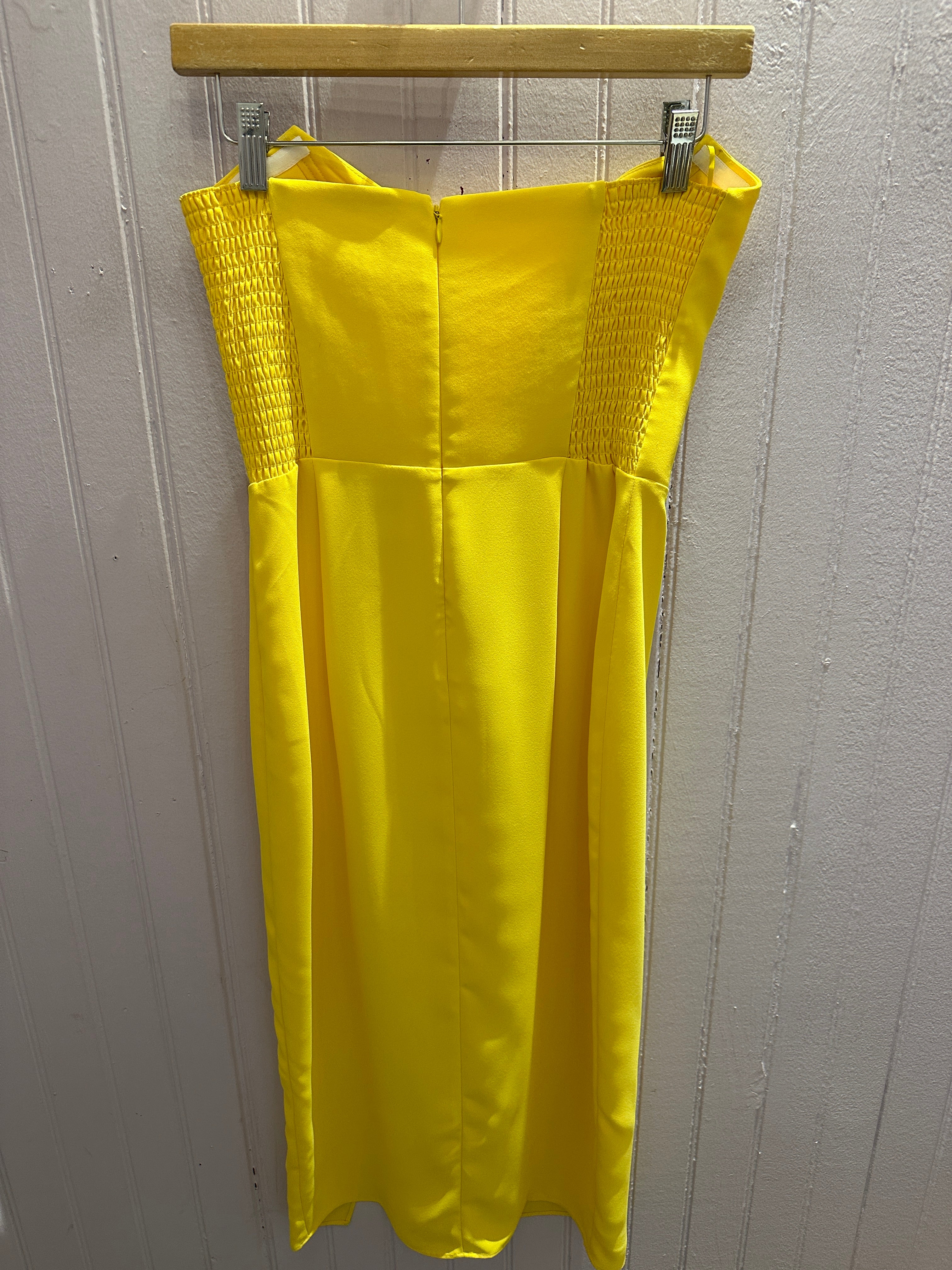 Chamberlain Dress in Electric Yellow