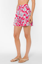 Load image into Gallery viewer, Donald Floral Shorts in Raspberry Floral Garden
