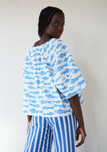 Load image into Gallery viewer, Soplo Fish Shirt in Blue
