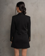 Load image into Gallery viewer, Jess Ultra Luxe Blazer Dress in Black
