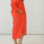 Load image into Gallery viewer, Piper Long Dress in Orange
