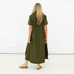 Load image into Gallery viewer, Millie Long Dress in Olive
