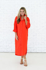 Load image into Gallery viewer, Piper Long Dress in Orange
