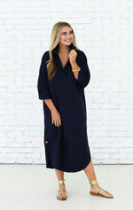 Load image into Gallery viewer, Piper Long Dress in Navy

