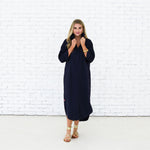 Load image into Gallery viewer, Piper Long Dress in Navy
