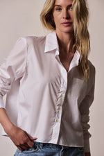 Load image into Gallery viewer, The Long Sleeve Boxy Crop in White
