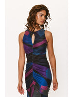 Load image into Gallery viewer, Julia Maxi Dress in Black Multi Mid Century

