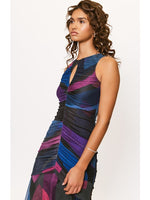 Load image into Gallery viewer, Julia Maxi Dress in Black Multi Mid Century
