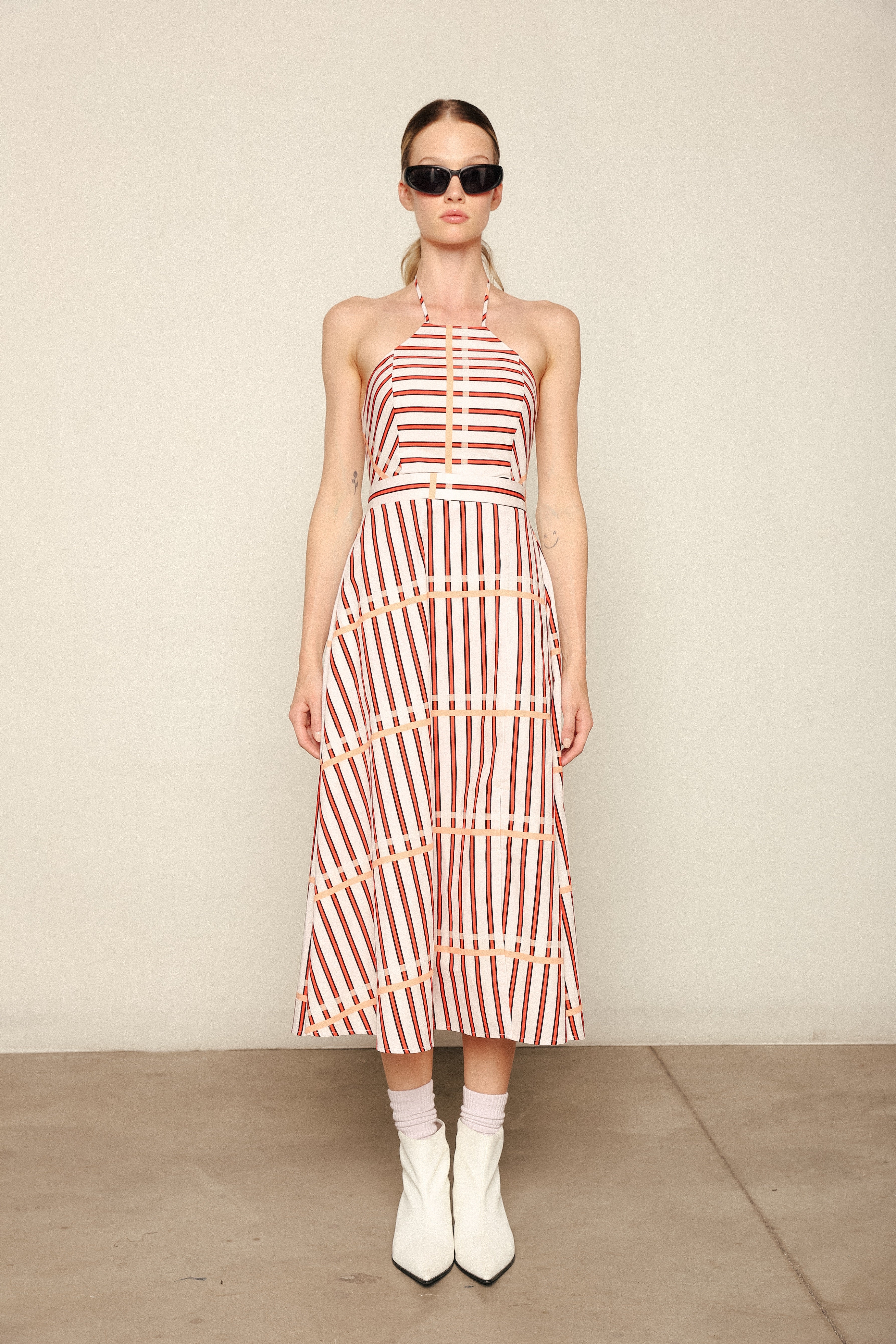 St. Tropez Midi Dress in Coral Reef Stripe Mint Julep St. Tropez Midi Dress in Coral Reef Stripe Mint Julep