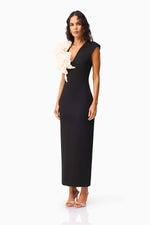 Load image into Gallery viewer, Zahara Gown in Black and White
