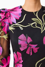 Load image into Gallery viewer, Amaya Long Sleeve Mini Dress in Multi Floral
