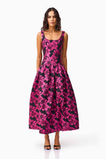 Load image into Gallery viewer, Holly Gown in Black and Pink
