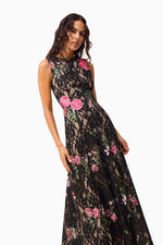 Load image into Gallery viewer, Morgaine Gown in Black Floral
