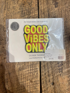 Good Vibes Only Patch in Yellow/Red