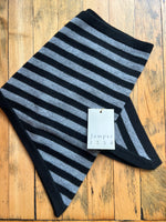 Load image into Gallery viewer, Stripe Cashmere Bandana in Black/Cloudy
