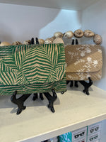 Load image into Gallery viewer, The Nica Rattan Clutch in Palma Green
