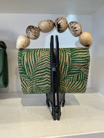Load image into Gallery viewer, The Nica Rattan Clutch in Palma Green
