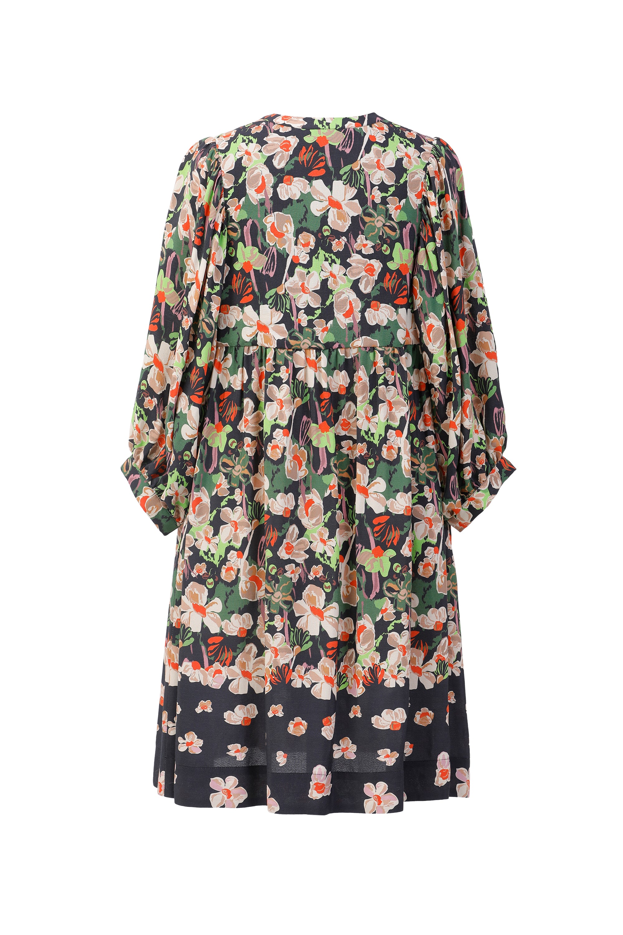 Melinda Print Dress in Black