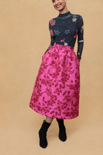 Load image into Gallery viewer, Iris Mesh Printed Blouse in Black
