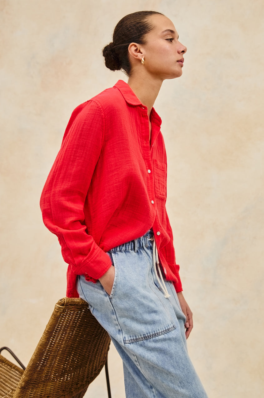 Ellis Shirt in Cherry