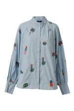 Load image into Gallery viewer, Mona Top in Chambray Blue
