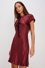 Load image into Gallery viewer, Elysia Dress in Garnet
