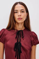 Load image into Gallery viewer, Elysia Dress in Garnet
