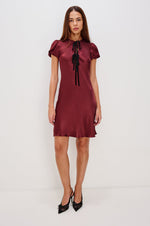 Load image into Gallery viewer, Elysia Dress in Garnet
