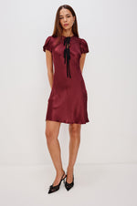 Load image into Gallery viewer, Elysia Dress in Garnet
