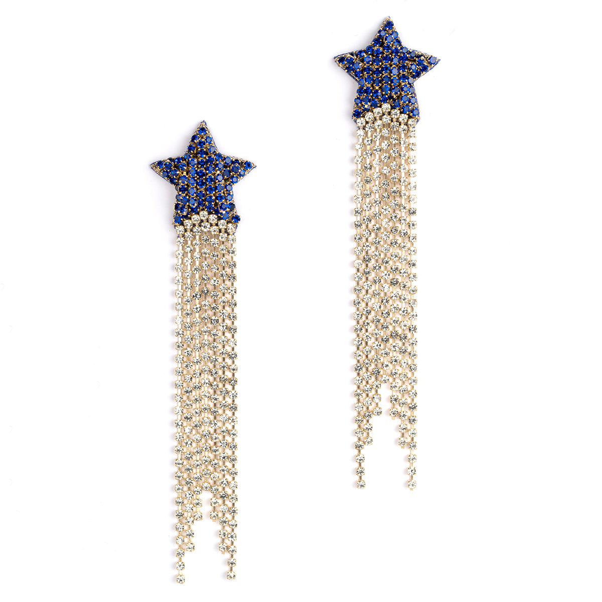 Evren Earrings in Cobalt