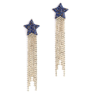 Evren Earrings in Cobalt